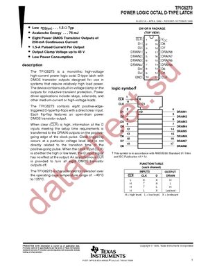 TPIC6273DWR datasheet  